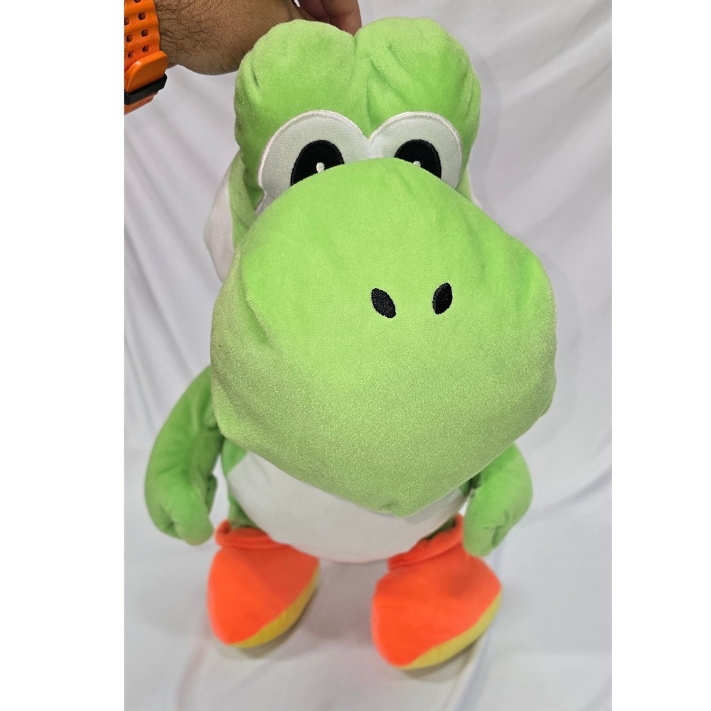 Nintendo Yoshi Plush Backpack‎ Green Dinosaur Super Mario Bros Shell Bag Plushie